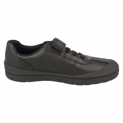 Boys Clarks Football Detailed School Shoes Rock Pass - Black, UK 9 Child