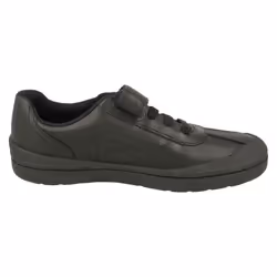 Boys Clarks Football Detailed School Shoes Rock Pass - Black, UK 8 Child