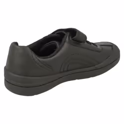 Boys Clarks Football Detailed School Shoes Rock Pass - Black, UK 8.5 Child