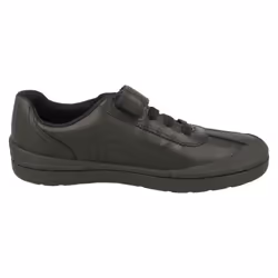 Boys Clarks Football Detailed School Shoes Rock Pass - Black, UK 9 Child