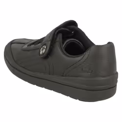 Boys Clarks Football Detailed School Shoes Rock Pass - Black, UK 10 Child