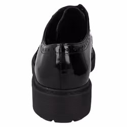 Ladies Clarks Chunky Sole Brogues Witcombe Echo - Black, UK 8