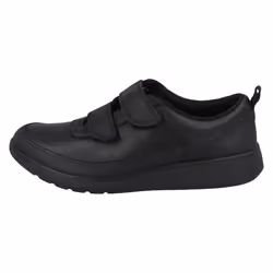 Boys Clarks Hook & Loop School Shoes Scape Flare Y - Black, UK 3.5 Child