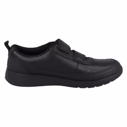 Boys Clarks Hook & Loop School Shoes Scape Flare Y - Black, UK 4.5 Child