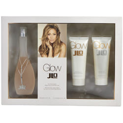 Jennifer Lopez Glow Gift Set 50ml EDT Spray + Body Lotion 75ml + Shower Gel 75ml