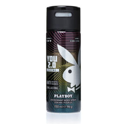 You 2.0 Playboy for Men Deodorant Body Spray 150ml Anti White Marks Long Lasting