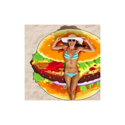 Novelty Beach Towels, Choice of Designs - HAMBURGER