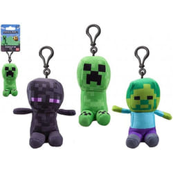 Minecraft 13cm Plush Character Clip On (Styles Vary)