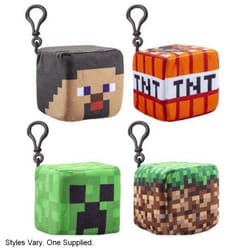Minecraft Plush Cube Clip On (One at Random)