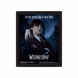 Wednesday 3D Lenticular Framed Poster Perfect Day 26 x 20 cm