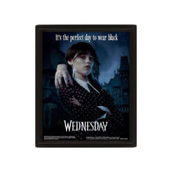 Wednesday 3D Lenticular Framed Poster Perfect Day 26 x 20 cm