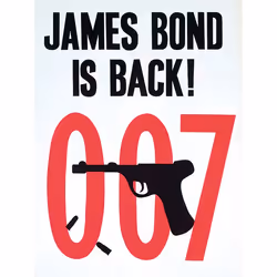 Pyramid International WDC99458, 1 pc(s), James Bond, Rectangle