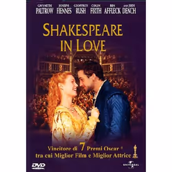 Universal Pictures Shakespeare In Love, DVD, R, Italian, Comedy, 2D, 120 min