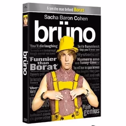 Universal Pictures Bruno, Movie, DVD, R, Black and white + Coloured, Full HD, English, Spanish, French