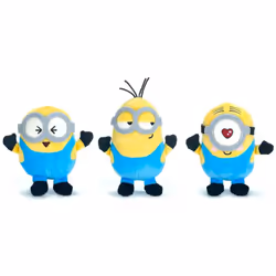 Minions 2 Too Cute 7" Soft Toy Plush Set of 3 Stuart, Bob &Kevin Toy