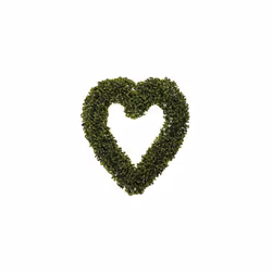 Topiary Artificial Outdoor Heart Hanging Wreath Decoration With Chain