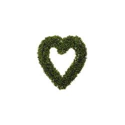 Topiary Artificial Outdoor Heart Hanging Wreath Decoration With Chain