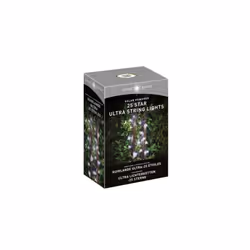 Smart Garden Outdoor Solar Powered 25 Star String Lights White LED