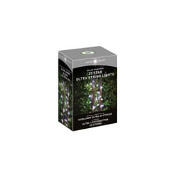 Smart Garden Outdoor Solar Powered 25 Star String Lights White LED