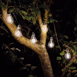 Smart Garden Solar Power Eureka Retro Lightbulbs LED String Lights 3.8m