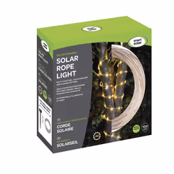 Smart Solar LED 8.5m Rope Light (100 Lights) Warm White Multi-Function