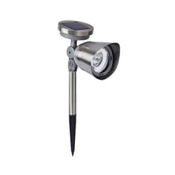 Solar Power Spot Light Super Bright 10 Lumen LED Stainless Steel Garden Light