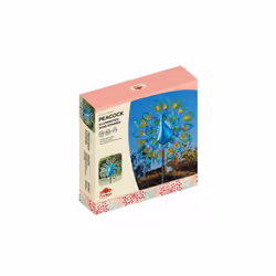 Free Standing Decorative SOLAR Peacock Design Wind Spinner