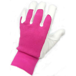 Briers Professional Leather Lady Gardener / Utility Gloves Medium Size 8 - Pink
