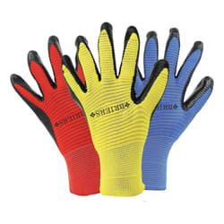 Briers Ribbed Stretch Cuff Smart Grip Unisex Large Gardening Gloves Triple Pack