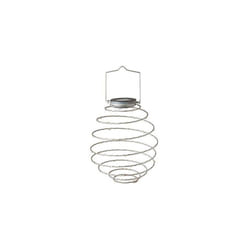 Solar Powered Mini Spiralight Warm White Set Of 4 LED Hanging Lights