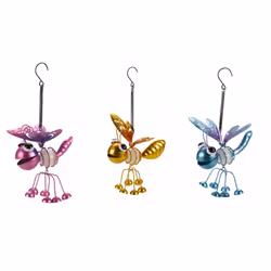 Smart Garden 3 Light Up Glow In The Dark Hanging GloBugs Purple, Yellow, Blue