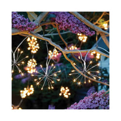 Smart Garden Solar Powered Starburst LED String Warm White Lights 4.7m