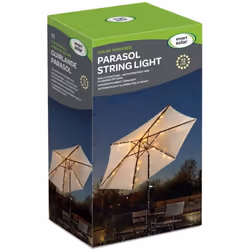 Smart Garden Outdoor Solar Powered Parasol String Lights 72 LEDs