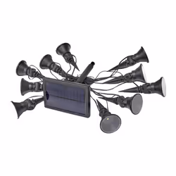 Solar Power Rock Spotlight Decorative LED Stone Effect Outdoor Garden Light x 4