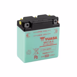 YUASA 6N11A-4 Battery without acid pack