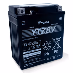 Yuasa YTZ8V vehicle battery AGM (Absorbed Glass Mat) 7.4 Ah 12 V 120 A Motorcycle