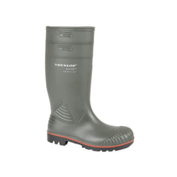 Mens Dunlop ACIFORT HEAVY DUTY FULL Safety Wellington Green - 12 UK