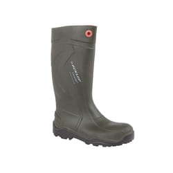 Mens Dunlop PUROFORT+ FULL SAFETY Wellington Green - 5 UK