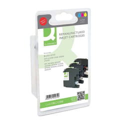 Remanufactured Q-Connect Brother  LC123 Ink Cartridges Multi-Pack LC123RBWBP-COMP OBLC123RB