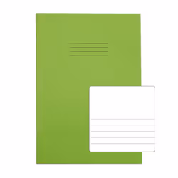 RHINO A4 Exercise Book 32 Page Light Green TB/F8 (Pack of 100)