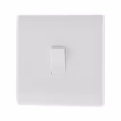 Nexus 1way White Round Edge Switch 1 Gang [MWA 811-01]