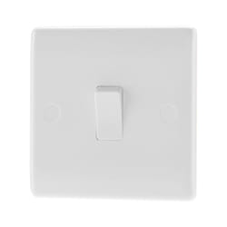 Nexus 1way White Round Edge Switch 1 Gang [MWA 811-01]