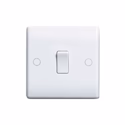 White Plastic - 1g 2 way Switch(812-01)