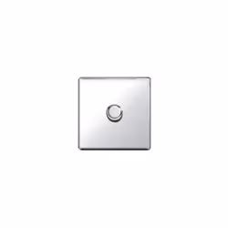 Screwless Flat-Plate - 1 Gang 400W Dimmer Switch - Polished Chrome