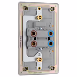 BG Electrical FBN72-01 Double Pole Large Cooker Control Unit with a Power Indicator, 45 Amp, Black Nickel, 14.65 cm*2.98 cm*8.6 cm