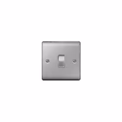 NEXUS METAL BRUSHED STEEL INTERMEDIATE SWITCH, 10AX 2 WAY