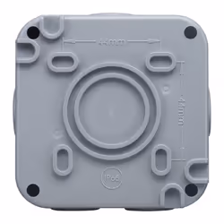 BG IP66 20A 2-Gang 2-Way Weatherproof Outdoor Switch With Neon - WP42