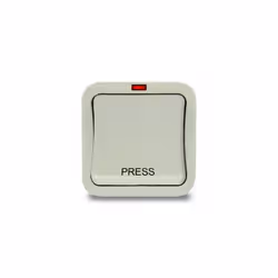 Masterplug WP14 20 A 1-Gang 2-Way Storm Weatherproof Outdoor Retractive Press Outdoor Switch Single Pole IP66 Rated