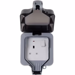Masterplug WP21 13A 1-Gang Storm Weatherproof Outdoor Switched Socket Single