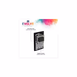 Evolve Dual Voltage Shaver Socket, 115/240V, Matt Black